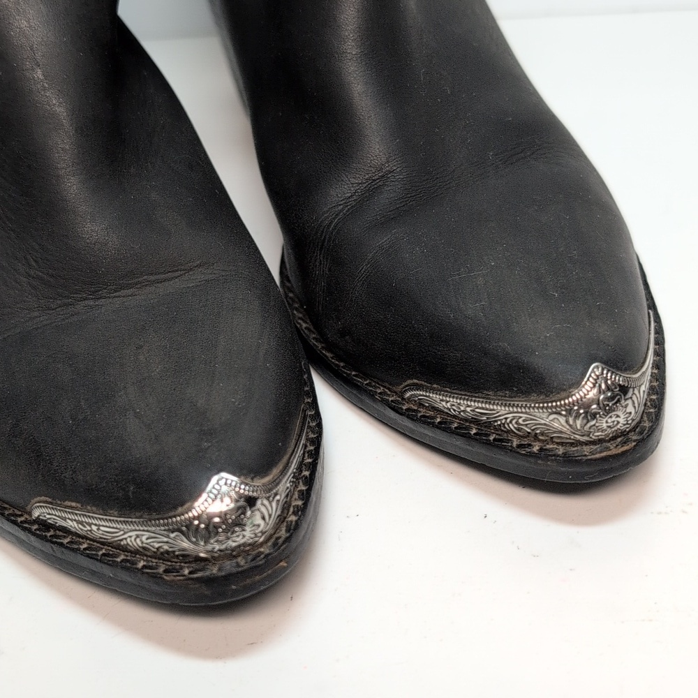 Jeffrey Campbell Cromwell black western ankle boots woman's size 8.5 - Picture 10 of 16